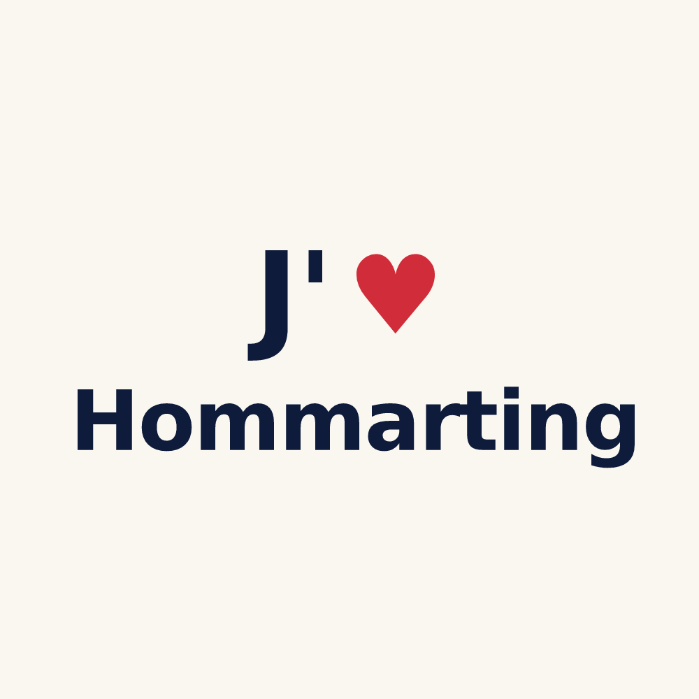 Tasse personnalisée Hommarting — design J'aime Hommarting