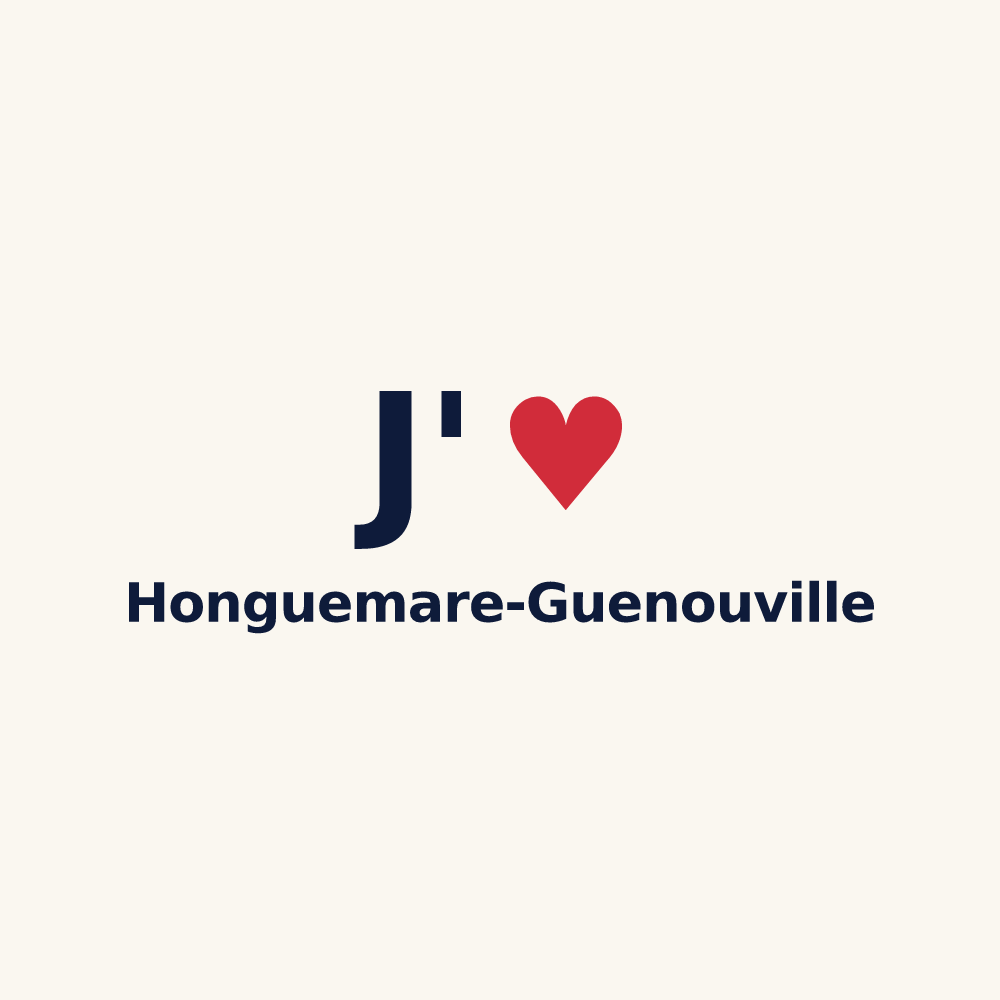 Tasse personnalisée Honguemare-Guenouville — design J'aime Honguemare-Guenouville