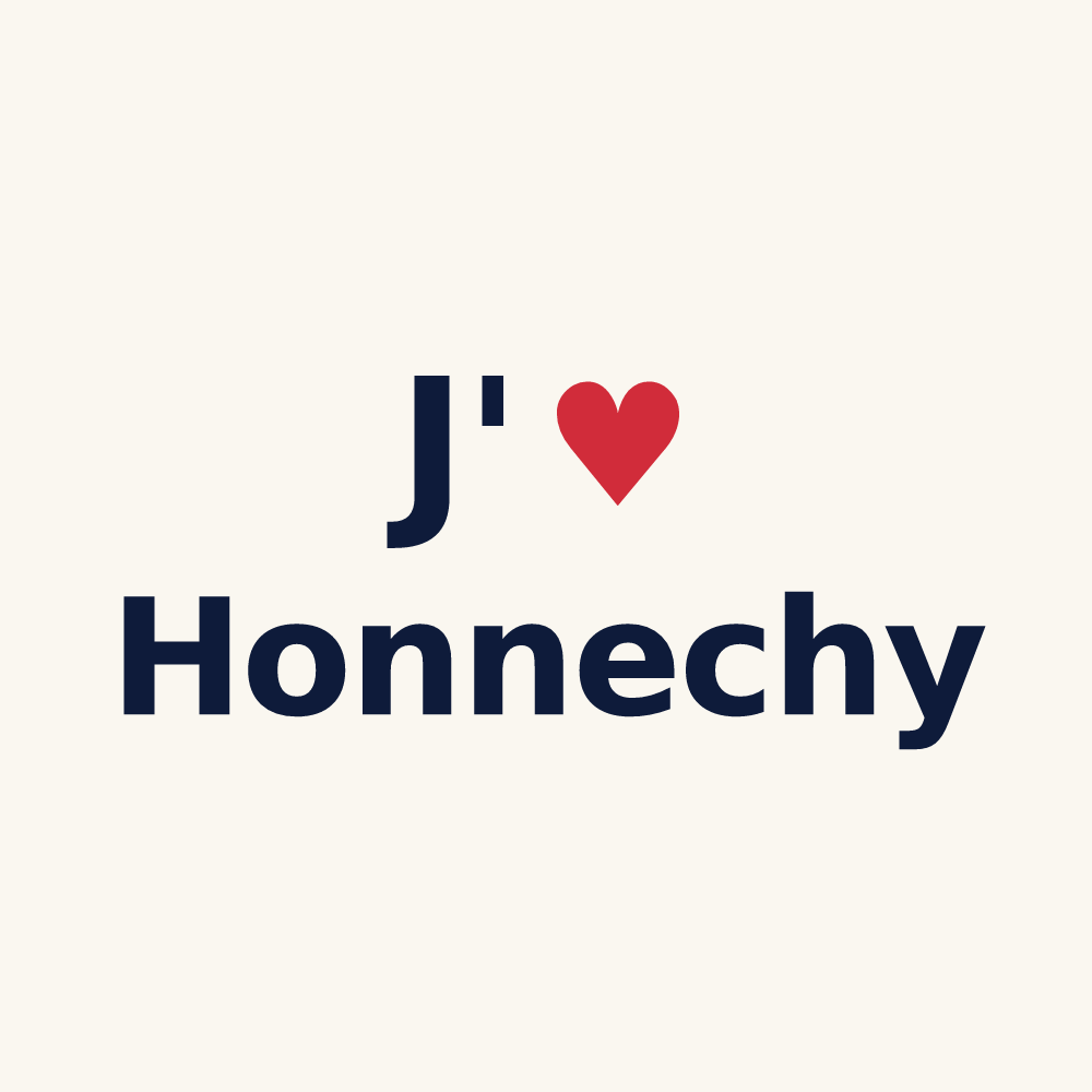 Tasse personnalisée Honnechy — design J'aime Honnechy