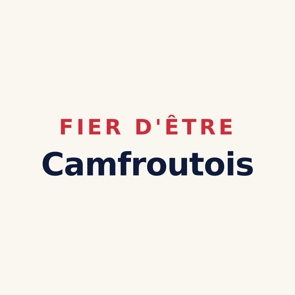 Tasse « Fier d'être Camfroutois » — design pour Hôpital-Camfrout