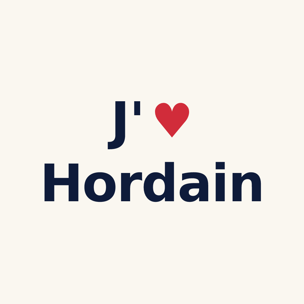 Tasse personnalisée Hordain — design J'aime Hordain