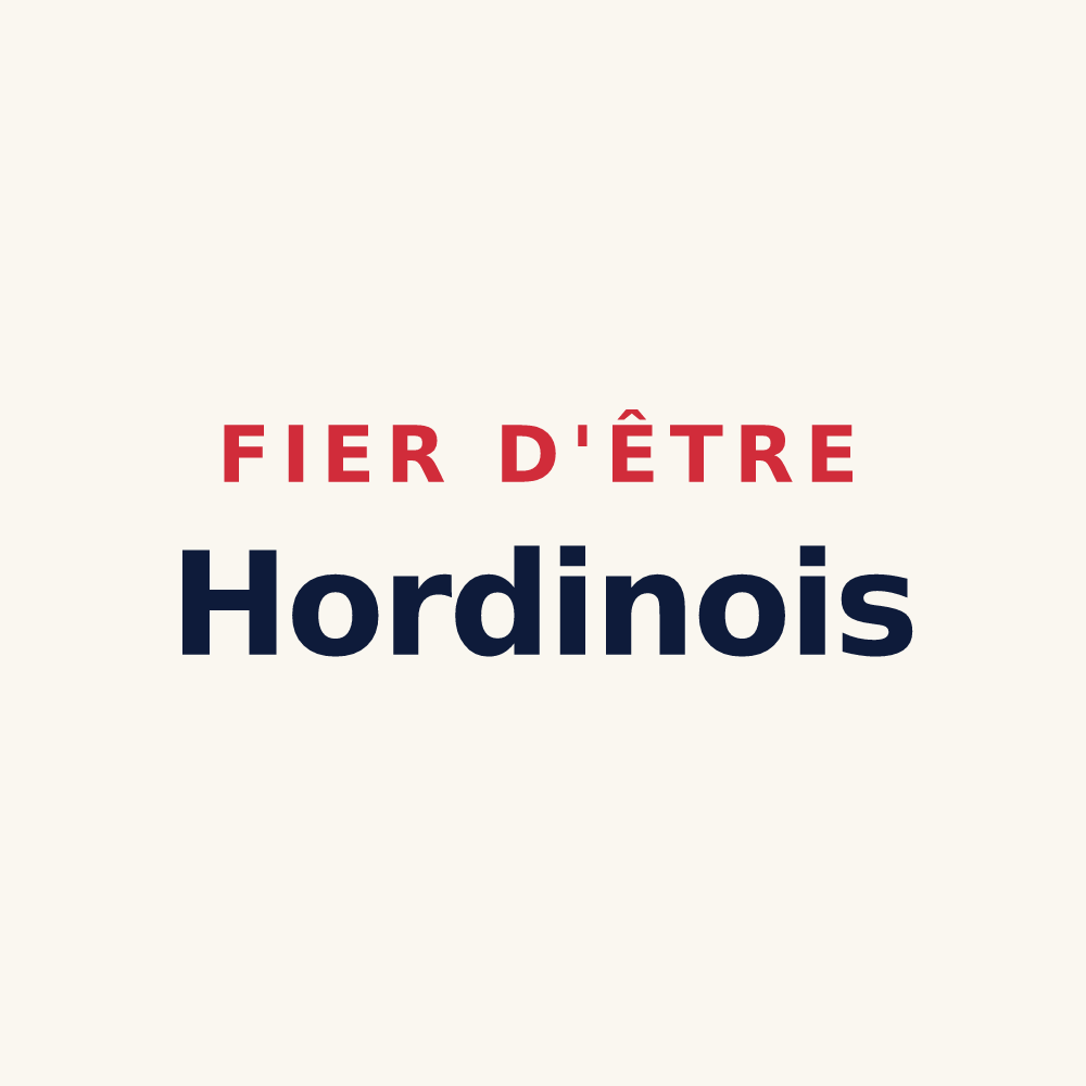 Tasse « Fier d'être Hordinois » — design pour Hordain