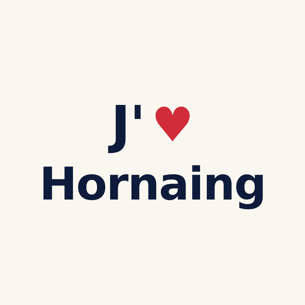 Tasse personnalisée Hornaing — design J'aime Hornaing
