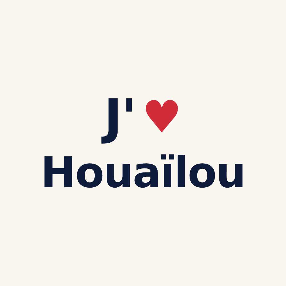 Tasse personnalisée Houaïlou — design J'aime Houaïlou