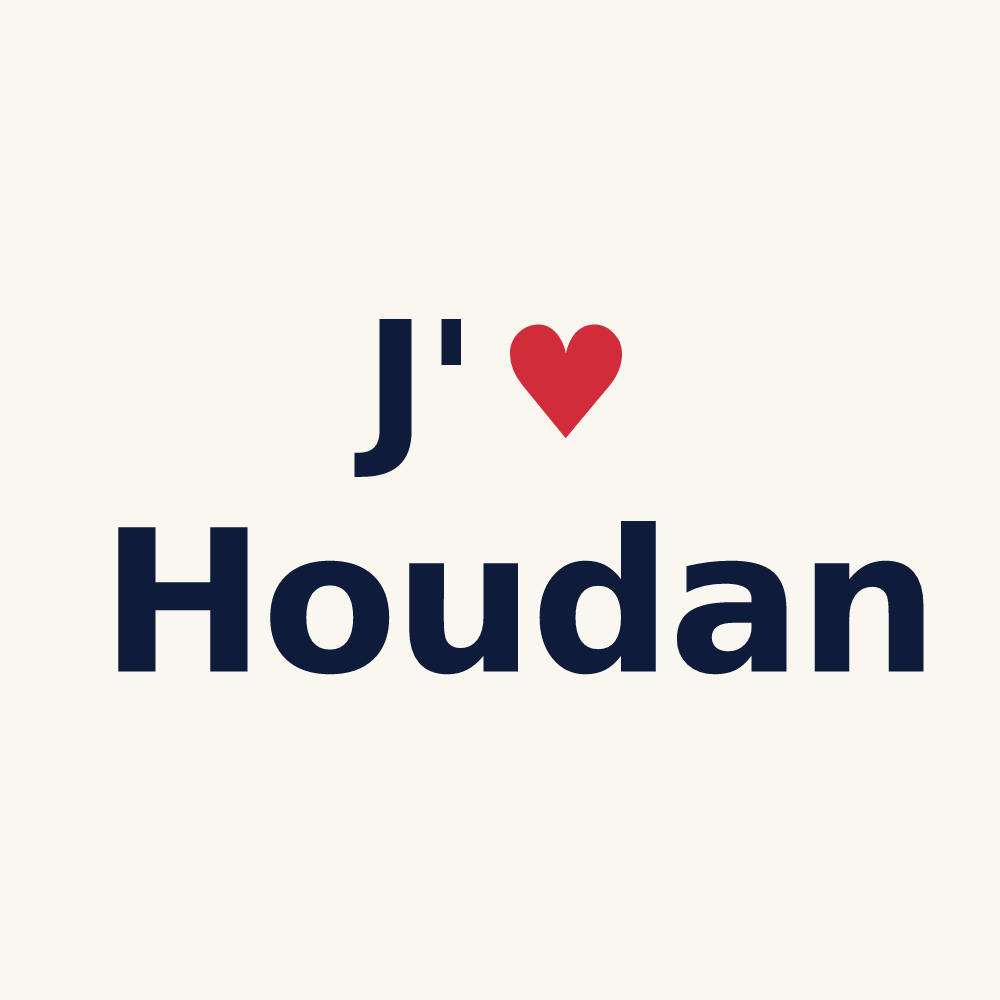 Tasse personnalisée Houdan — design J'aime Houdan