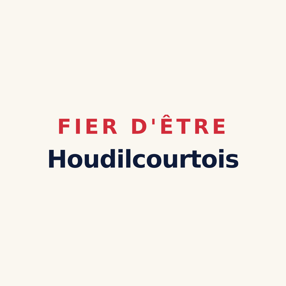 Tasse « Fier d'être Houdilcourtois » — design pour Houdilcourt