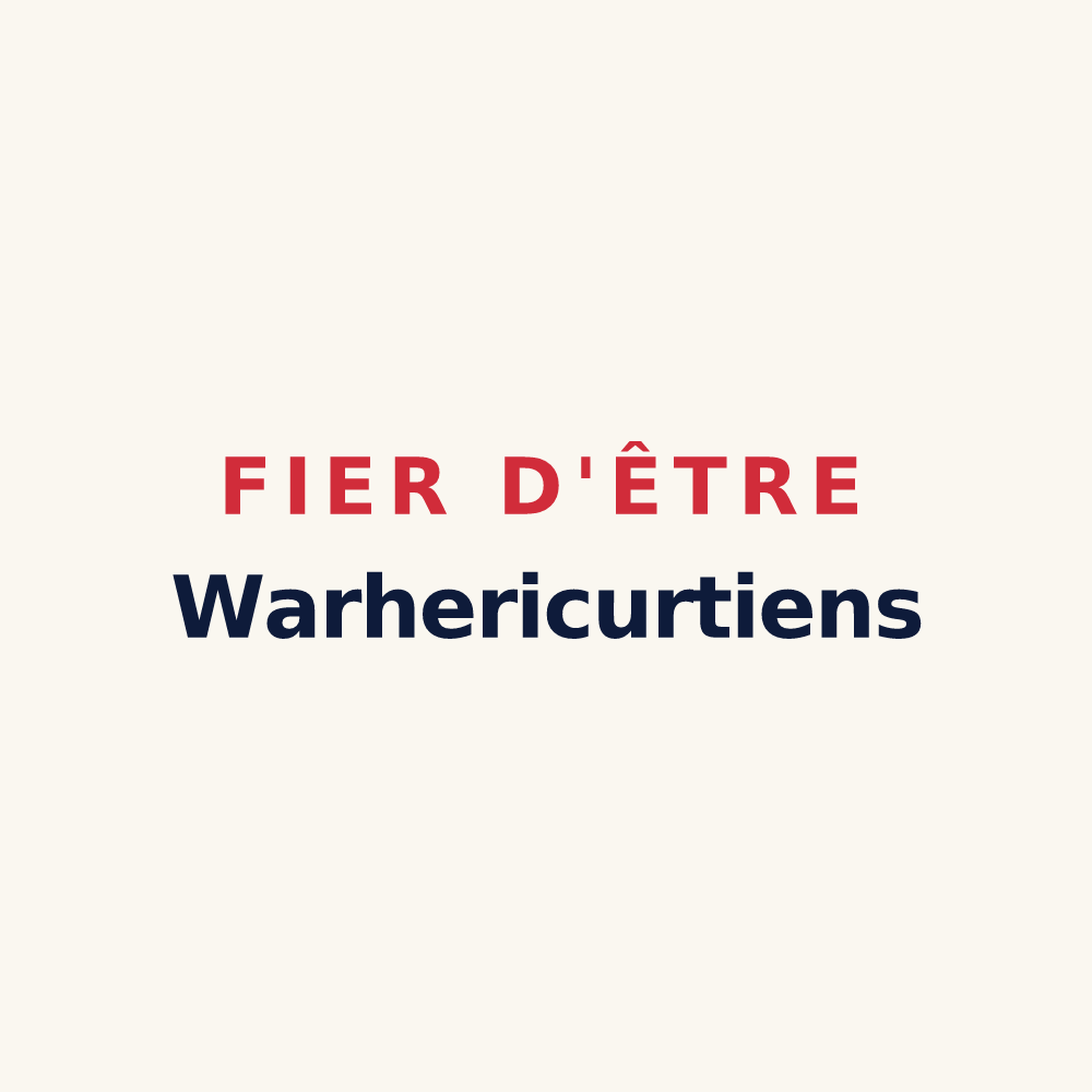 Tasse « Fier d'être Warhericurtiens » — design pour Houécourt