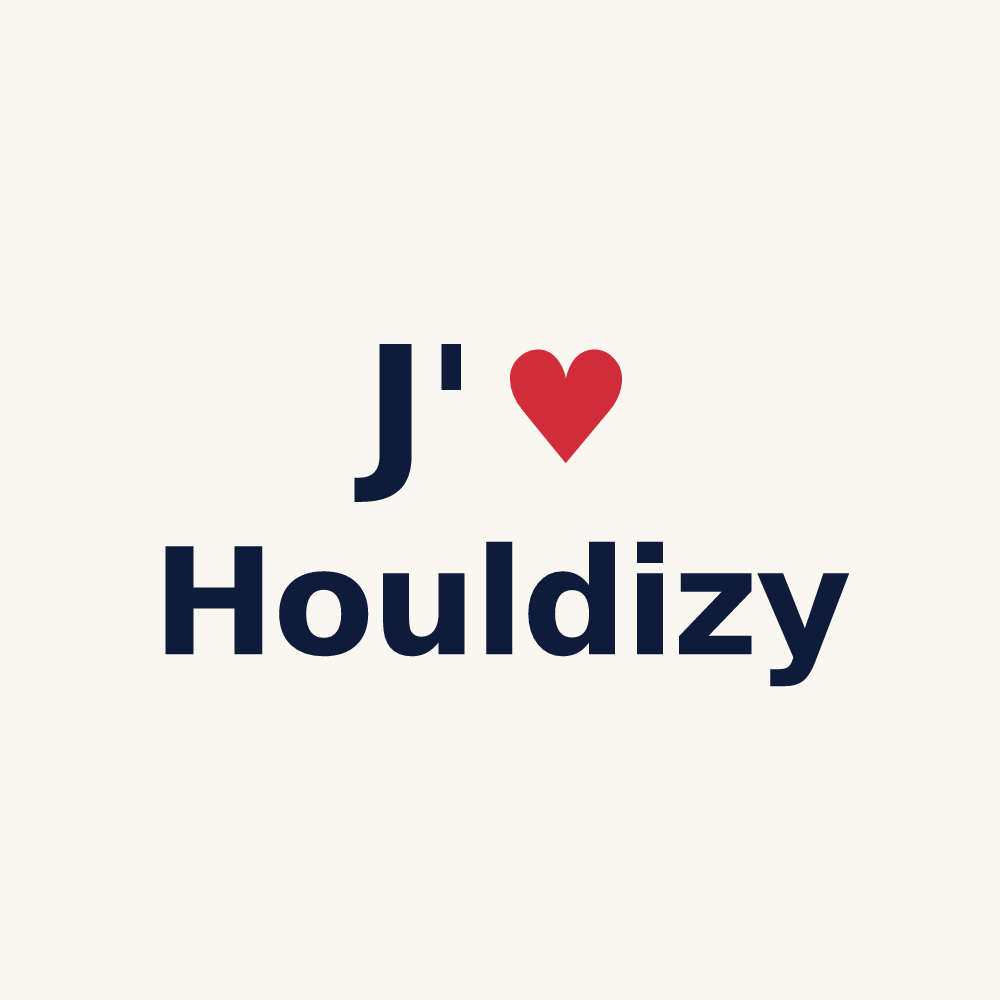 Tasse personnalisée Houldizy — design J'aime Houldizy