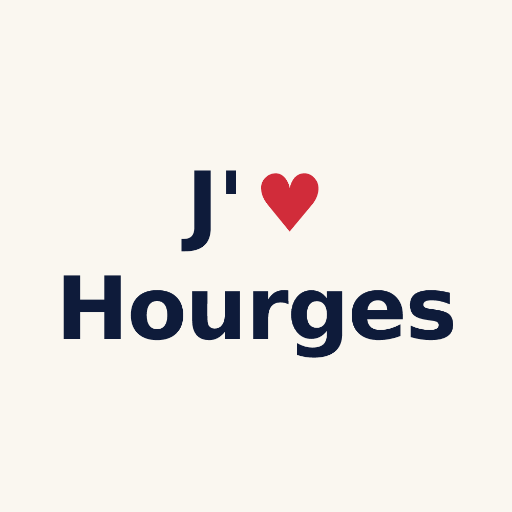 Tasse personnalisée Hourges — design J'aime Hourges