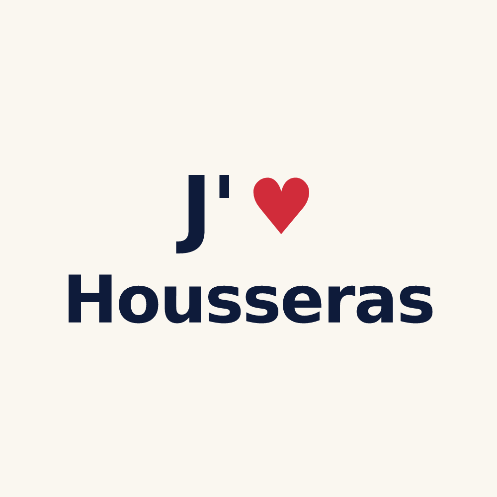 Tasse personnalisée Housseras — design J'aime Housseras