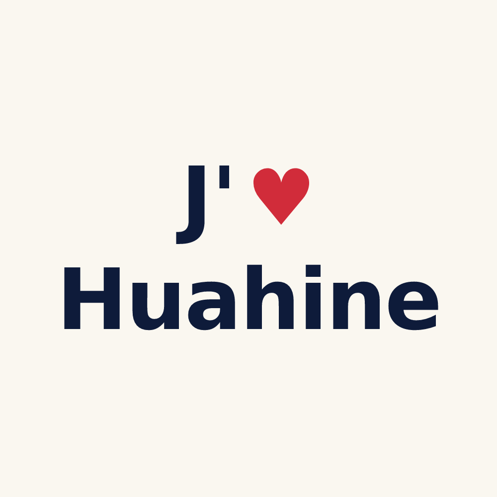 Tasse personnalisée Huahine — design J'aime Huahine