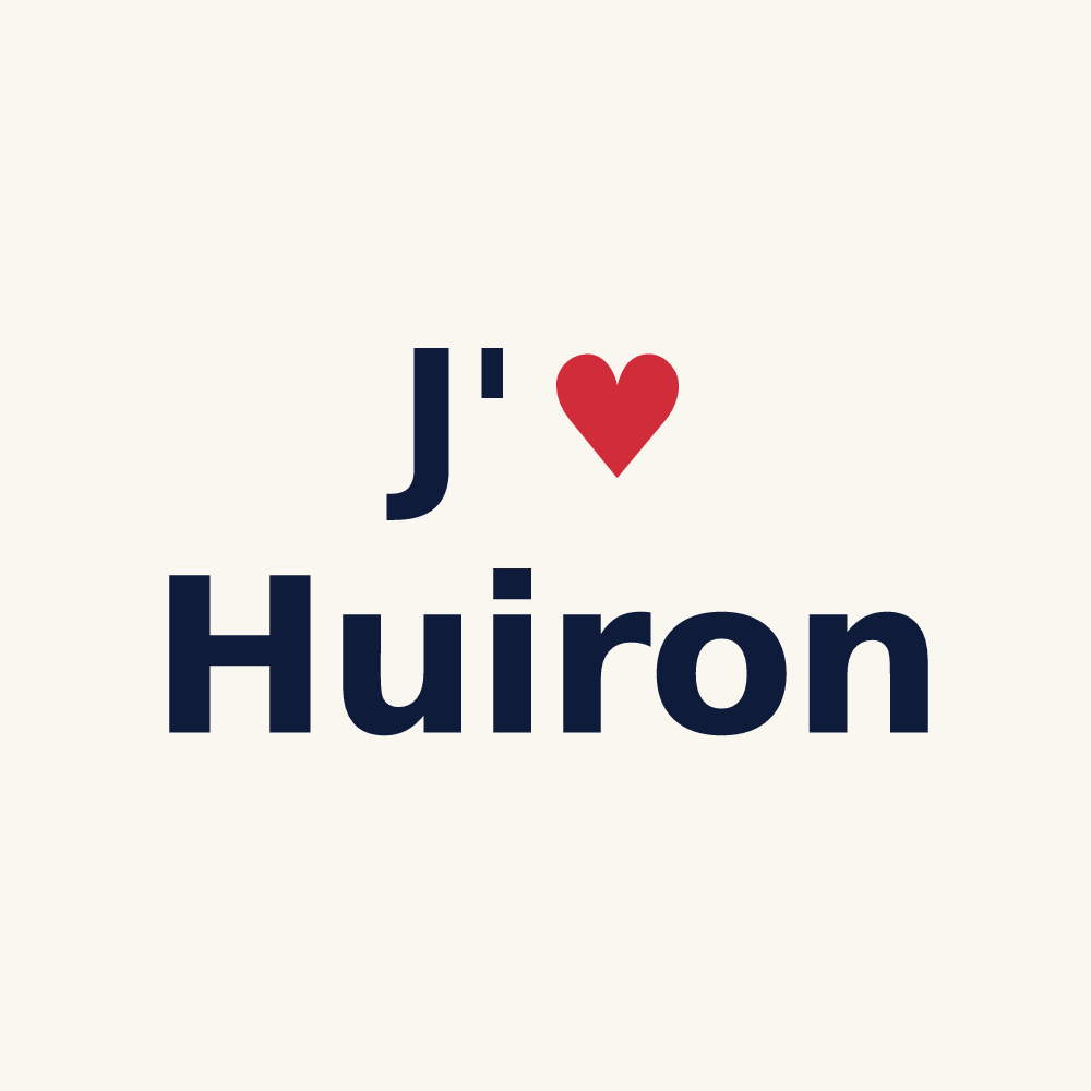 Tasse personnalisée Huiron — design J'aime Huiron