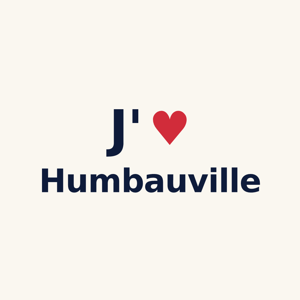 Tasse personnalisée Humbauville — design J'aime Humbauville