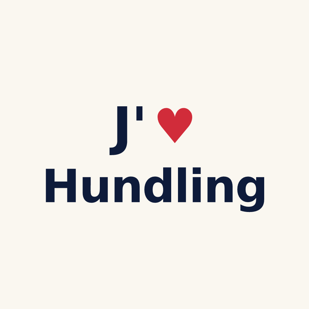 Tasse personnalisée Hundling — design J'aime Hundling