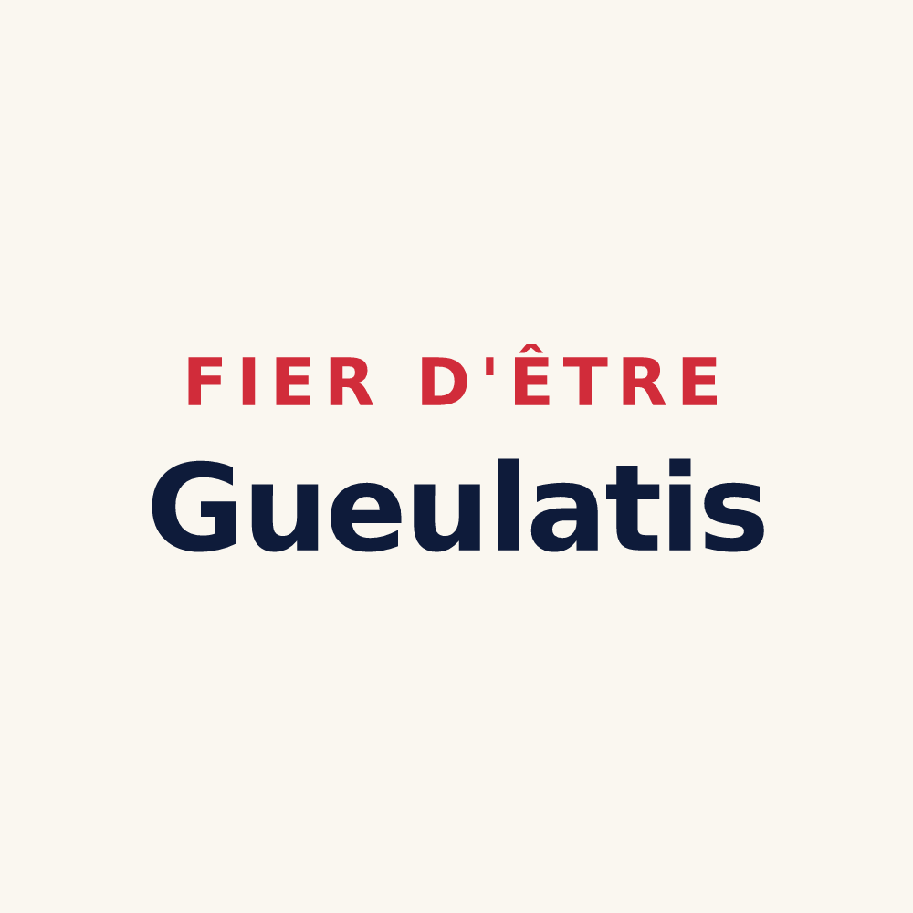 Tasse « Fier d'être Gueulatis » — design pour Hurigny