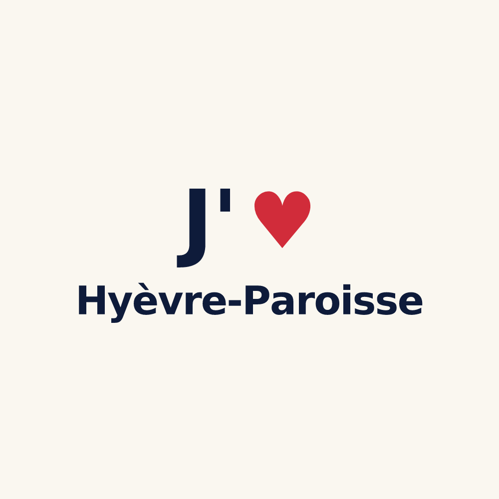 Tasse personnalisée Hyèvre-Paroisse — design J'aime Hyèvre-Paroisse