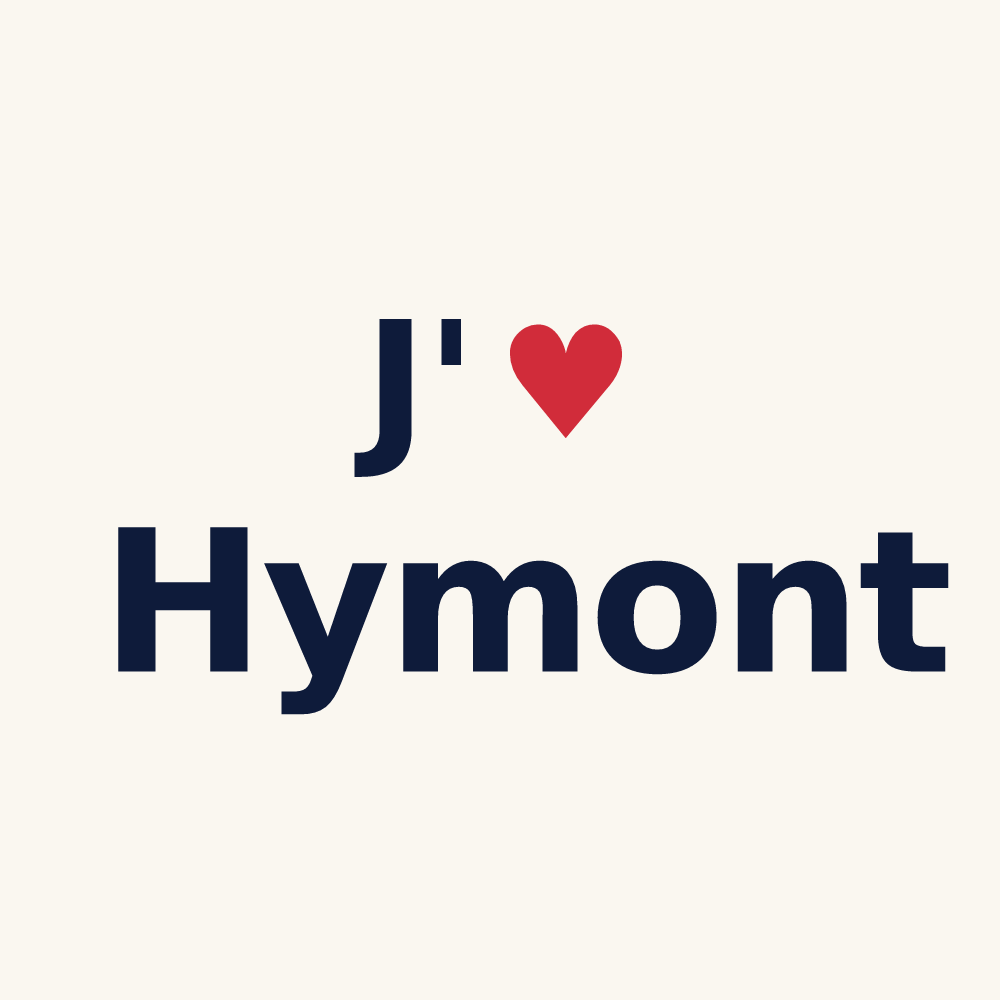 Tasse personnalisée Hymont — design J'aime Hymont