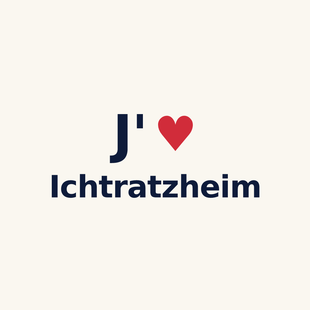 Tasse personnalisée Ichtratzheim — design J'aime Ichtratzheim