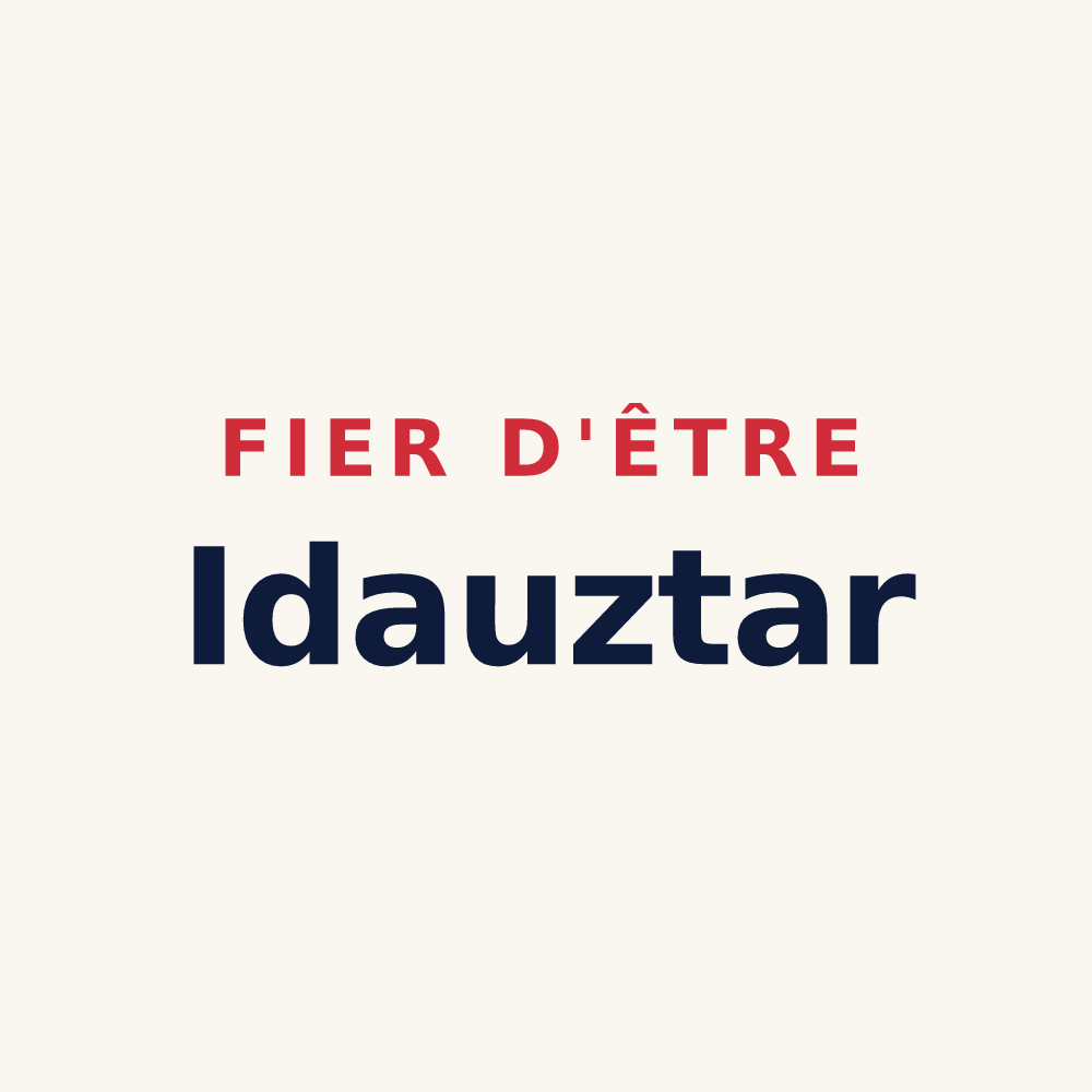 Tasse « Fier d'être Idauztar » — design pour Idaux-Mendy