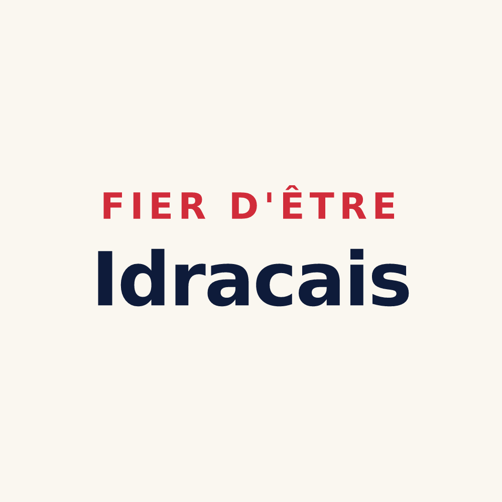 Tasse « Fier d'être Idracais » — design pour Idrac-Respaillès