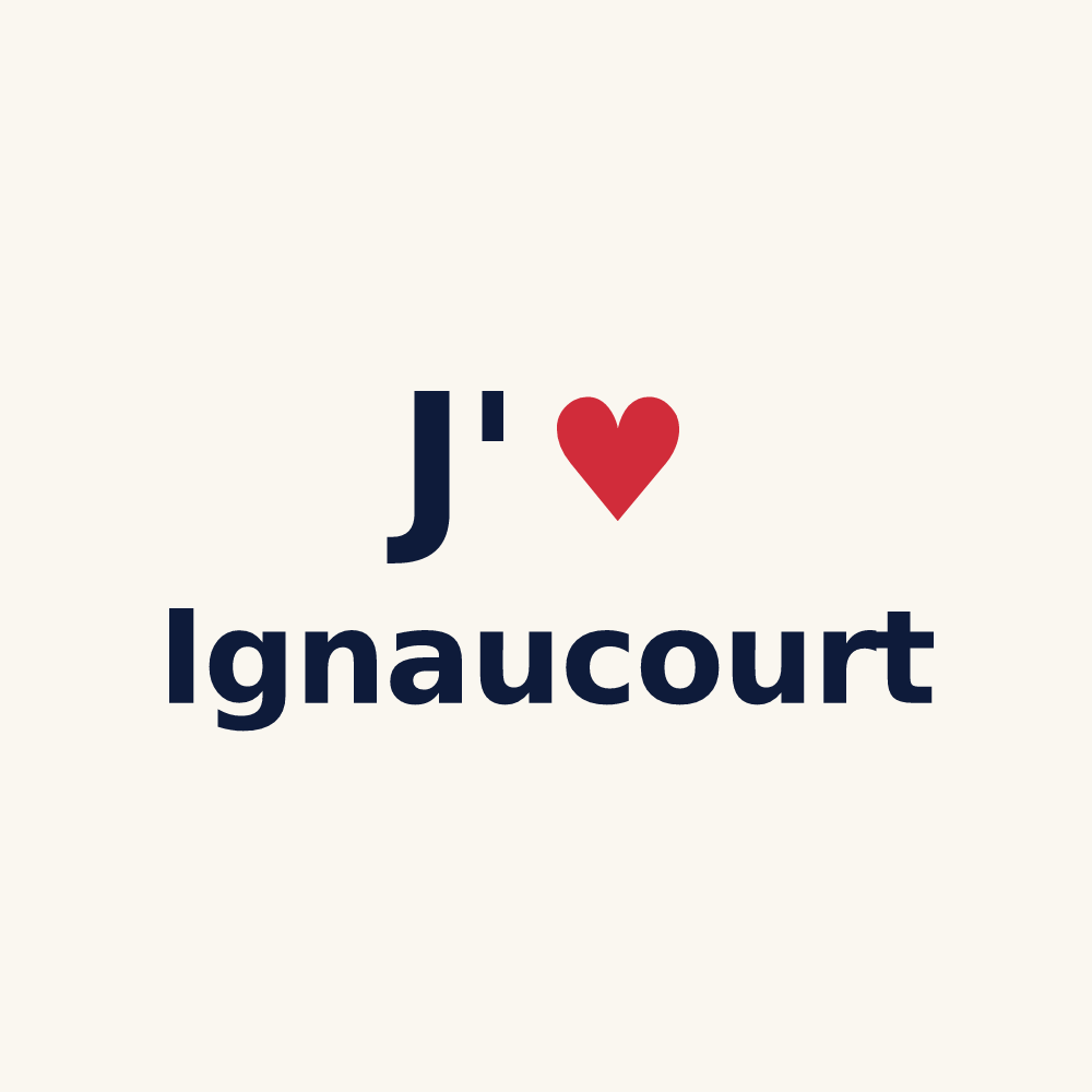 Tasse personnalisée Ignaucourt — design J'aime Ignaucourt