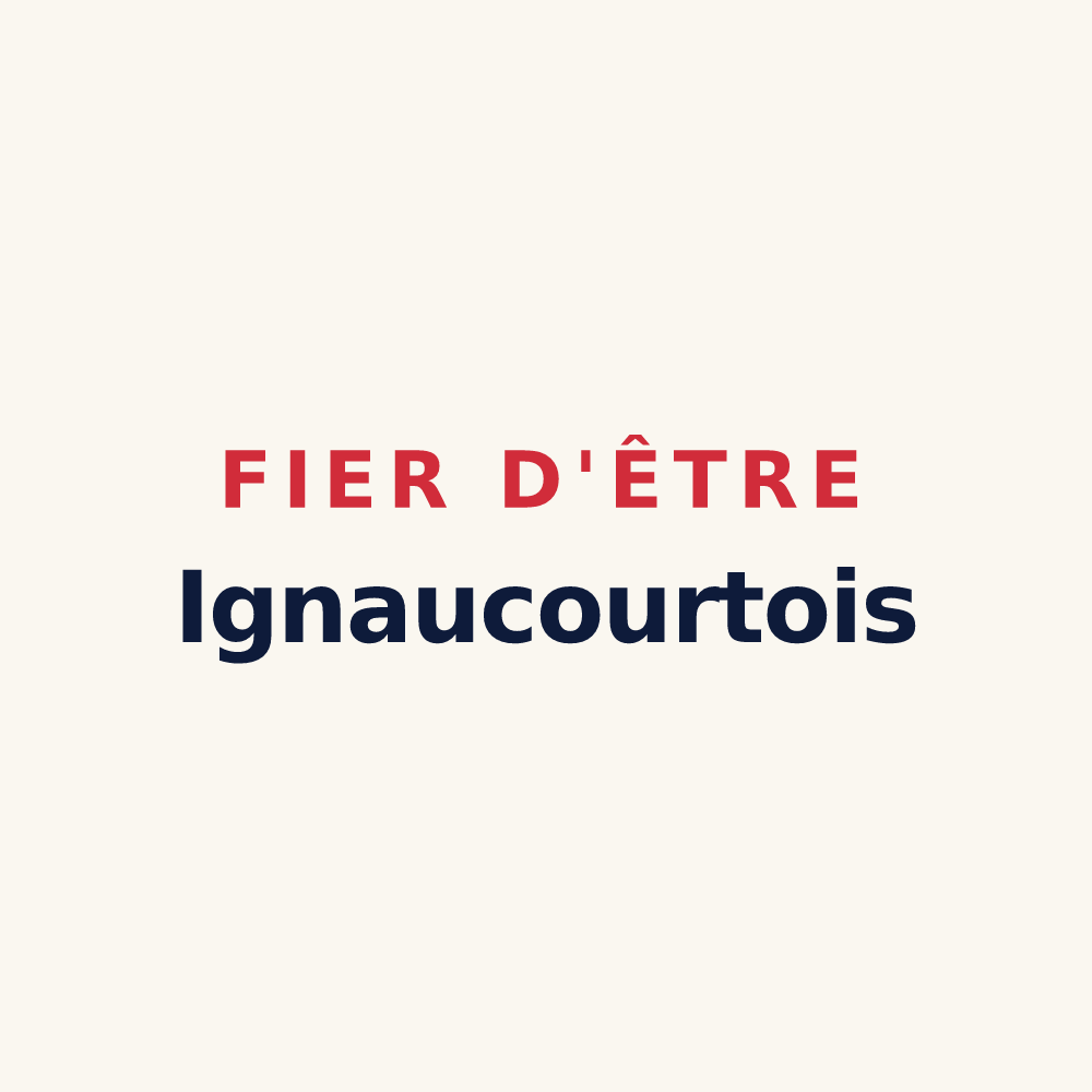 Tasse « Fier d'être Ignaucourtois » — design pour Ignaucourt