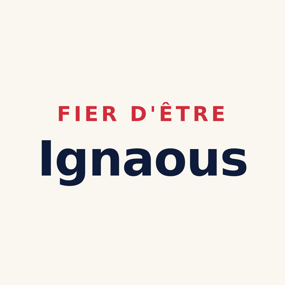 Tasse « Fier d'être Ignaous » — design pour Ignaux
