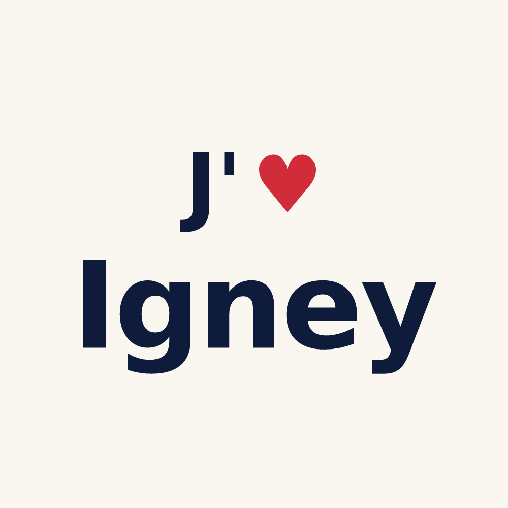 Tasse personnalisée Igney — design J'aime Igney