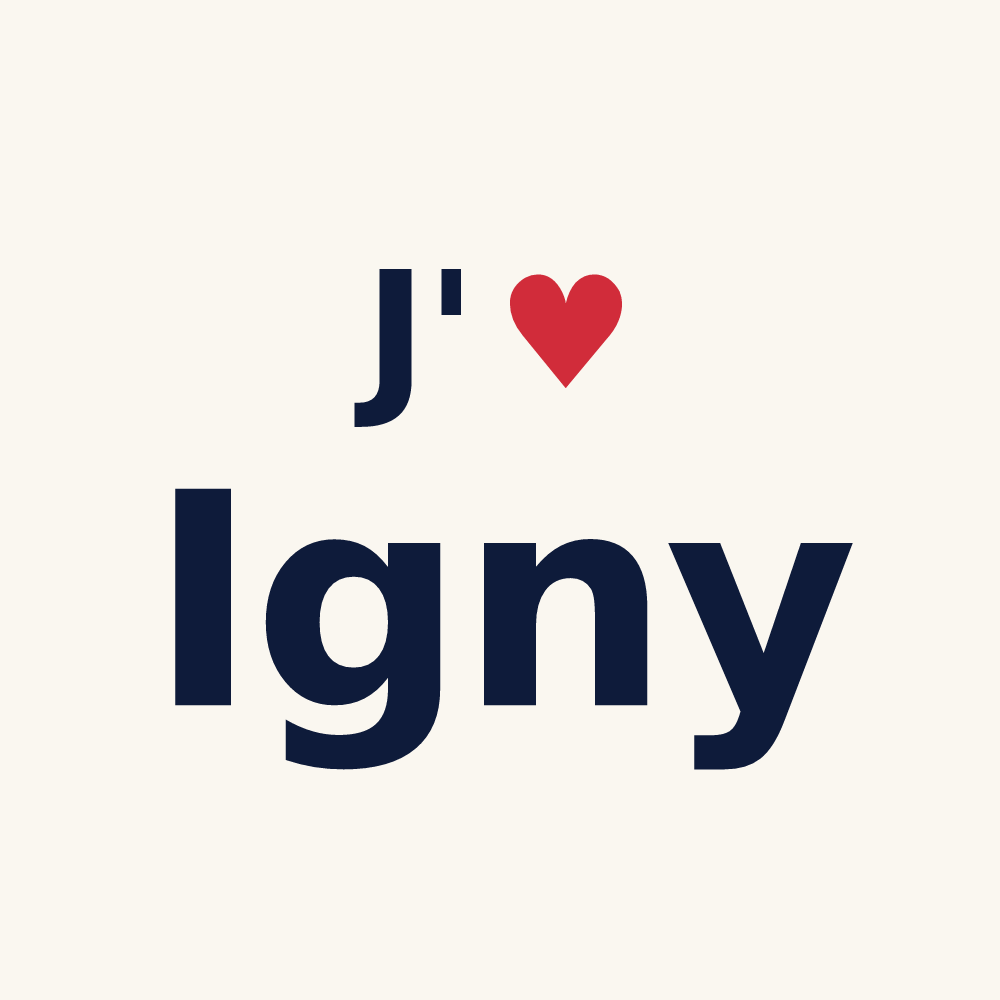 Tasse personnalisée Igny — design J'aime Igny