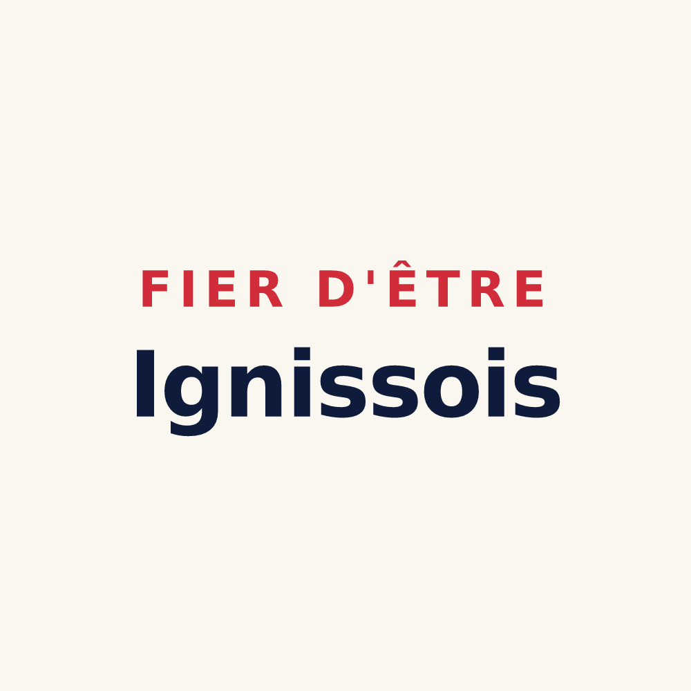 Tasse « Fier d'être Ignissois » — design pour Igny