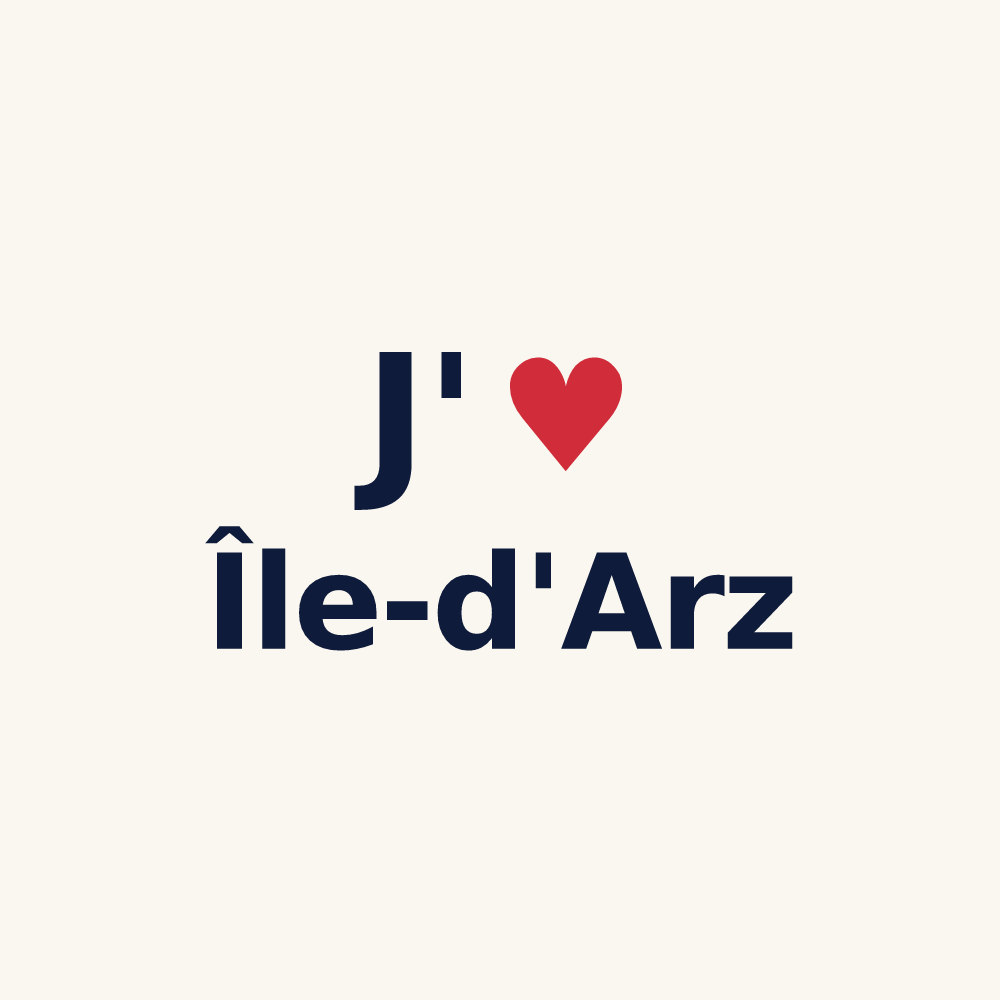 Tasse personnalisée Île-d'Arz — design J'aime Île-d'Arz