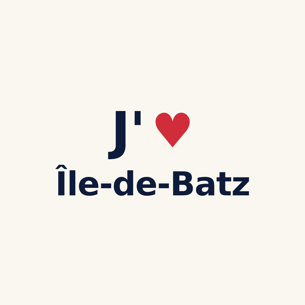 Tasse personnalisée Île-de-Batz — design J'aime Île-de-Batz