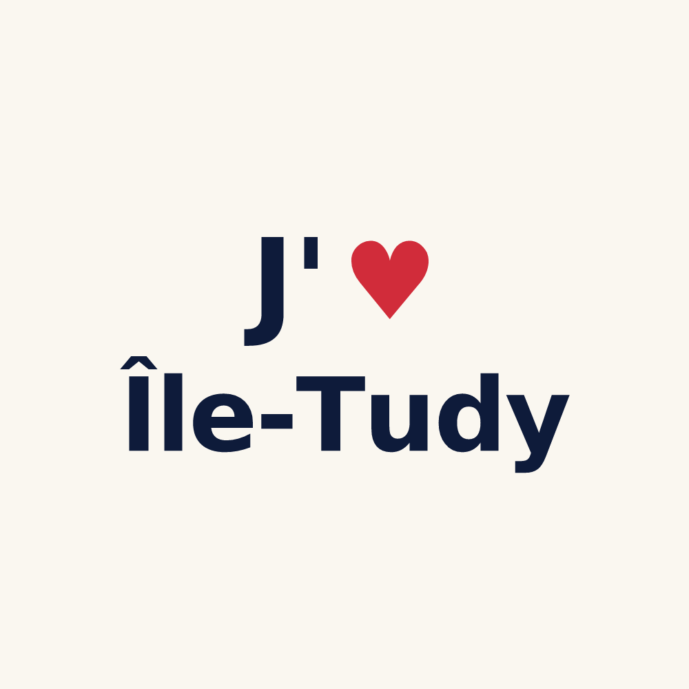 Tasse personnalisée Île-Tudy — design J'aime Île-Tudy
