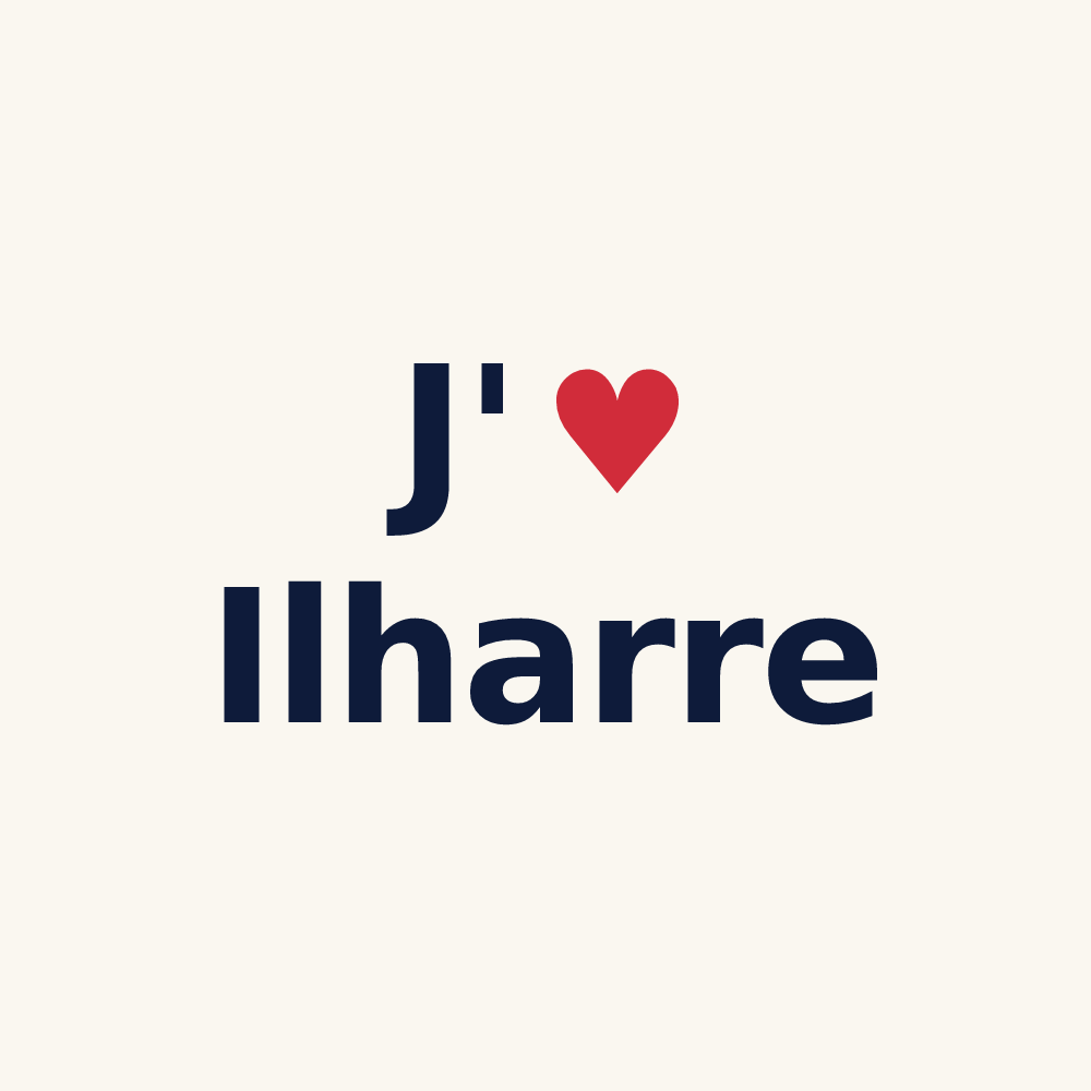 Tasse personnalisée Ilharre — design J'aime Ilharre