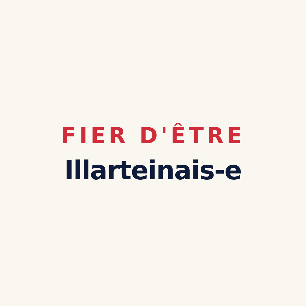 Tasse « Fier d'être Illarteinais-e » — design pour Illartein