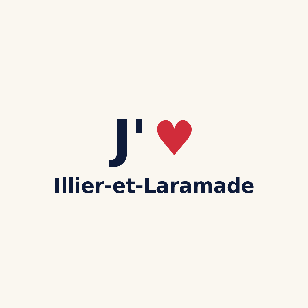 Tasse personnalisée Illier-et-Laramade — design J'aime Illier-et-Laramade