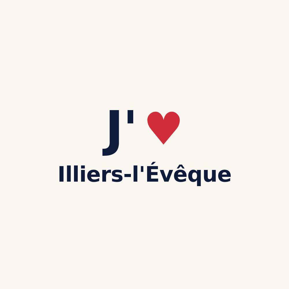 Tasse personnalisée Illiers-l'Évêque — design J'aime Illiers-l'Évêque