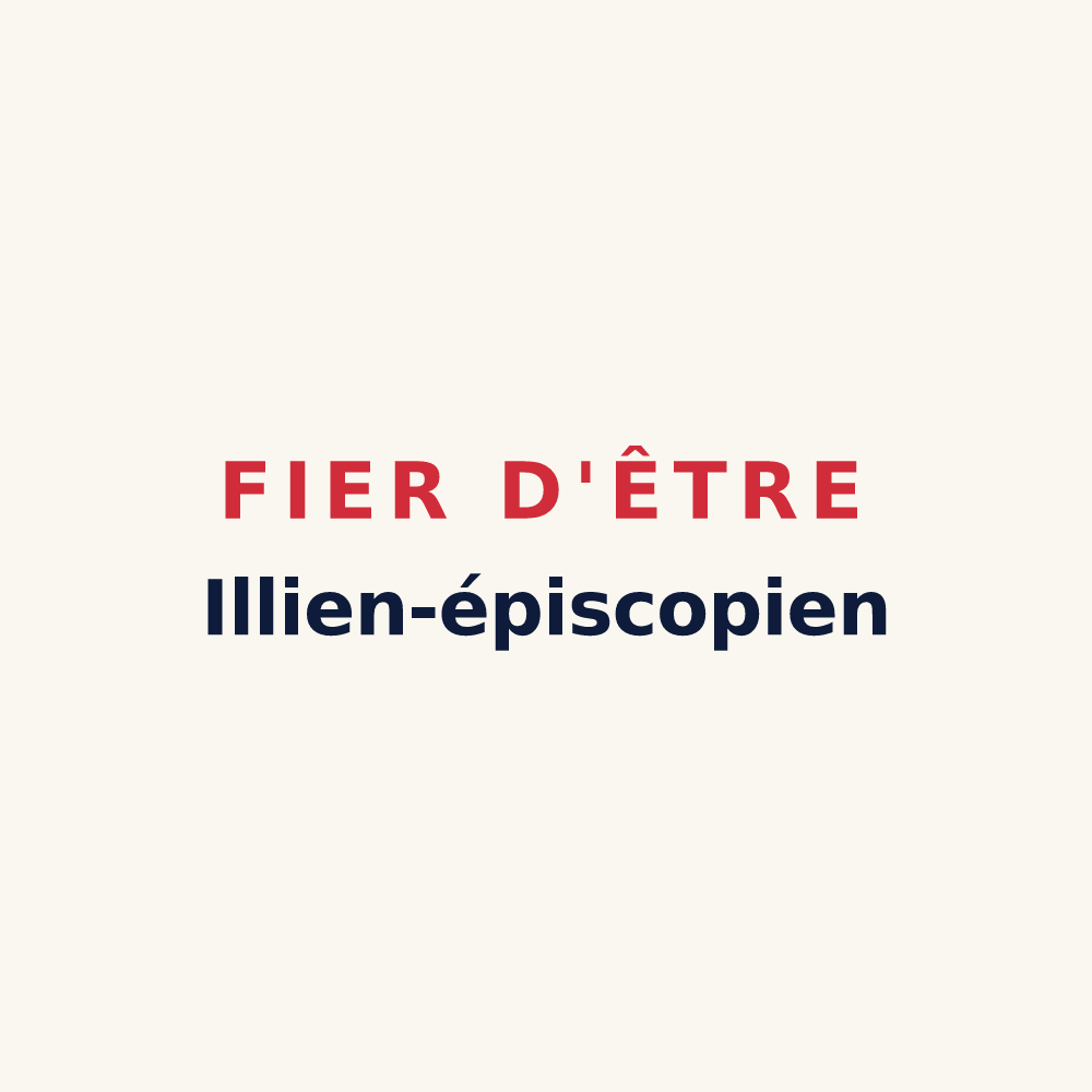 Tasse « Fier d'être Illien-épiscopien » — design pour Illiers-l'Évêque
