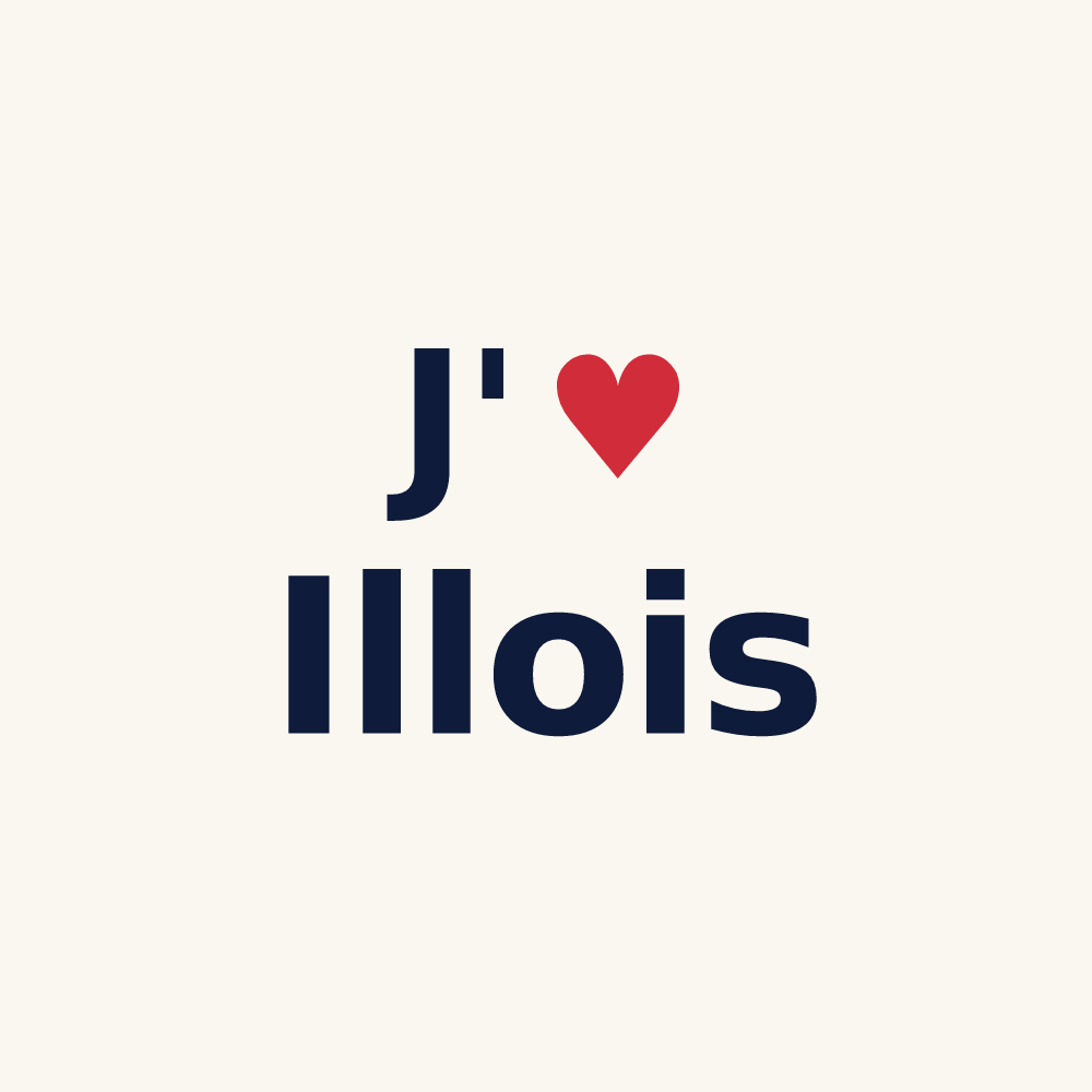 Tasse personnalisée Illois — design J'aime Illois