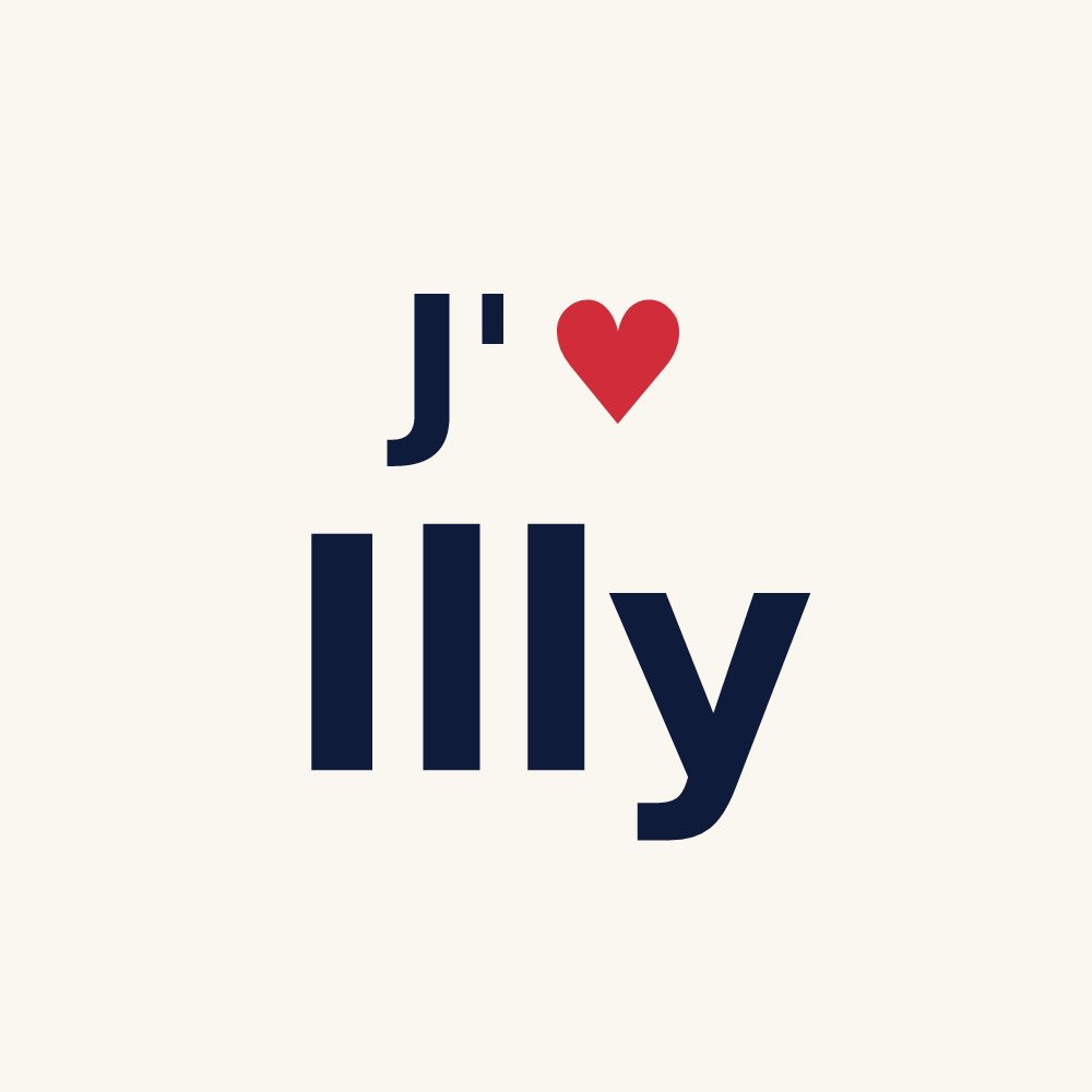 Tasse personnalisée Illy — design J'aime Illy