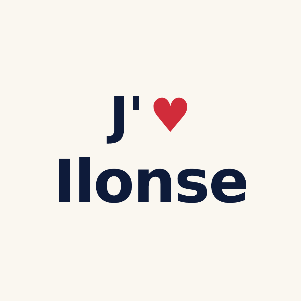 Tasse personnalisée Ilonse — design J'aime Ilonse