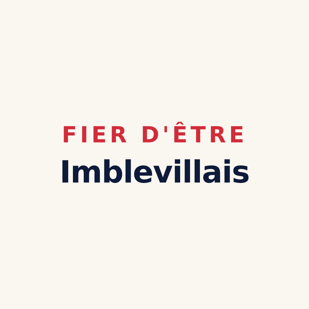 Tasse « Fier d'être Imblevillais » — design pour Imbleville