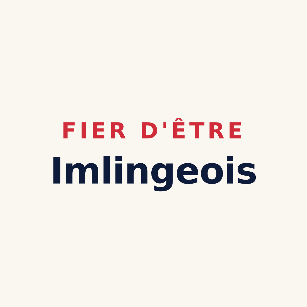 Tasse « Fier d'être Imlingeois » — design pour Imling