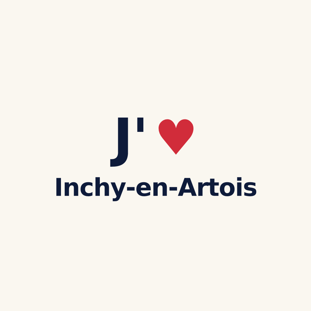 Tasse personnalisée Inchy-en-Artois — design J'aime Inchy-en-Artois