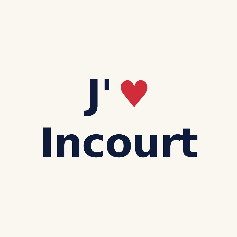 Tasse personnalisée Incourt — design J'aime Incourt