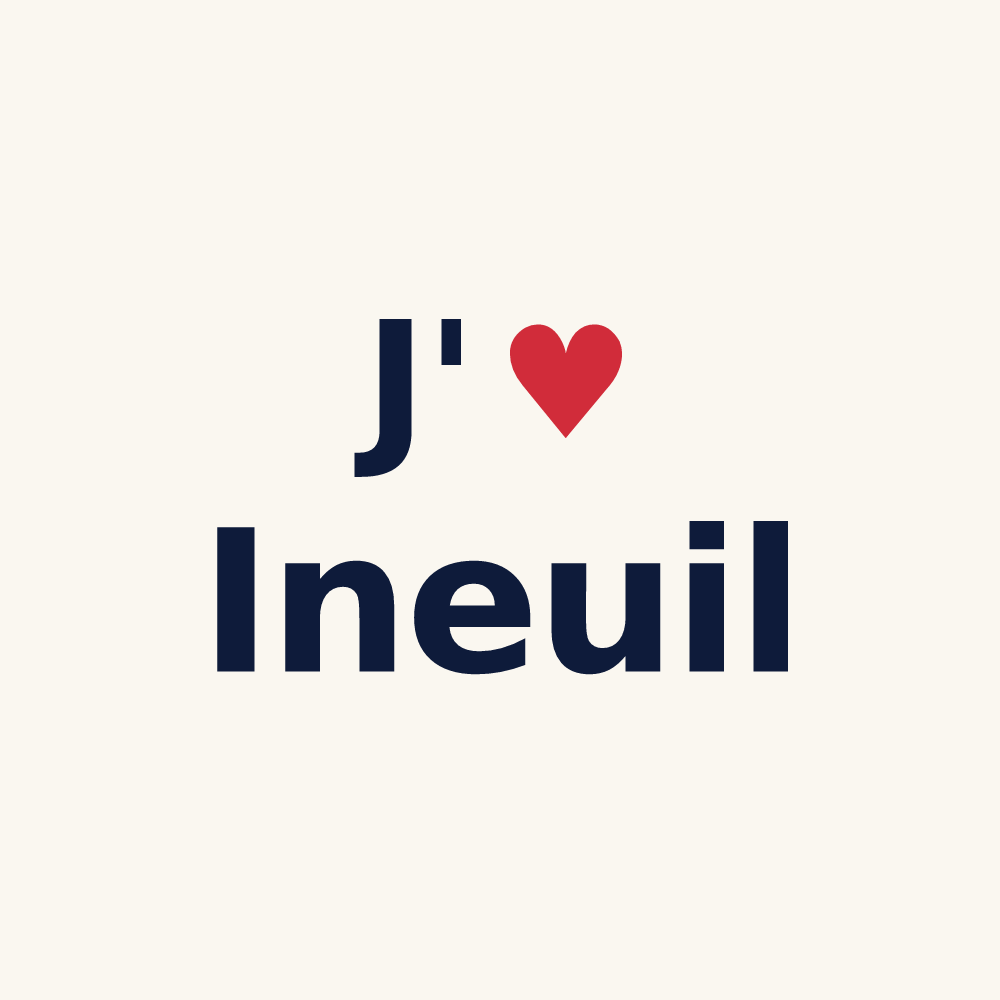 Tasse personnalisée Ineuil — design J'aime Ineuil