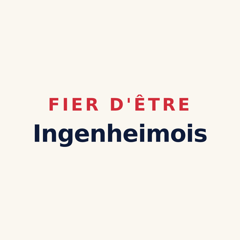 Tasse « Fier d'être Ingenheimois » — design pour Ingenheim