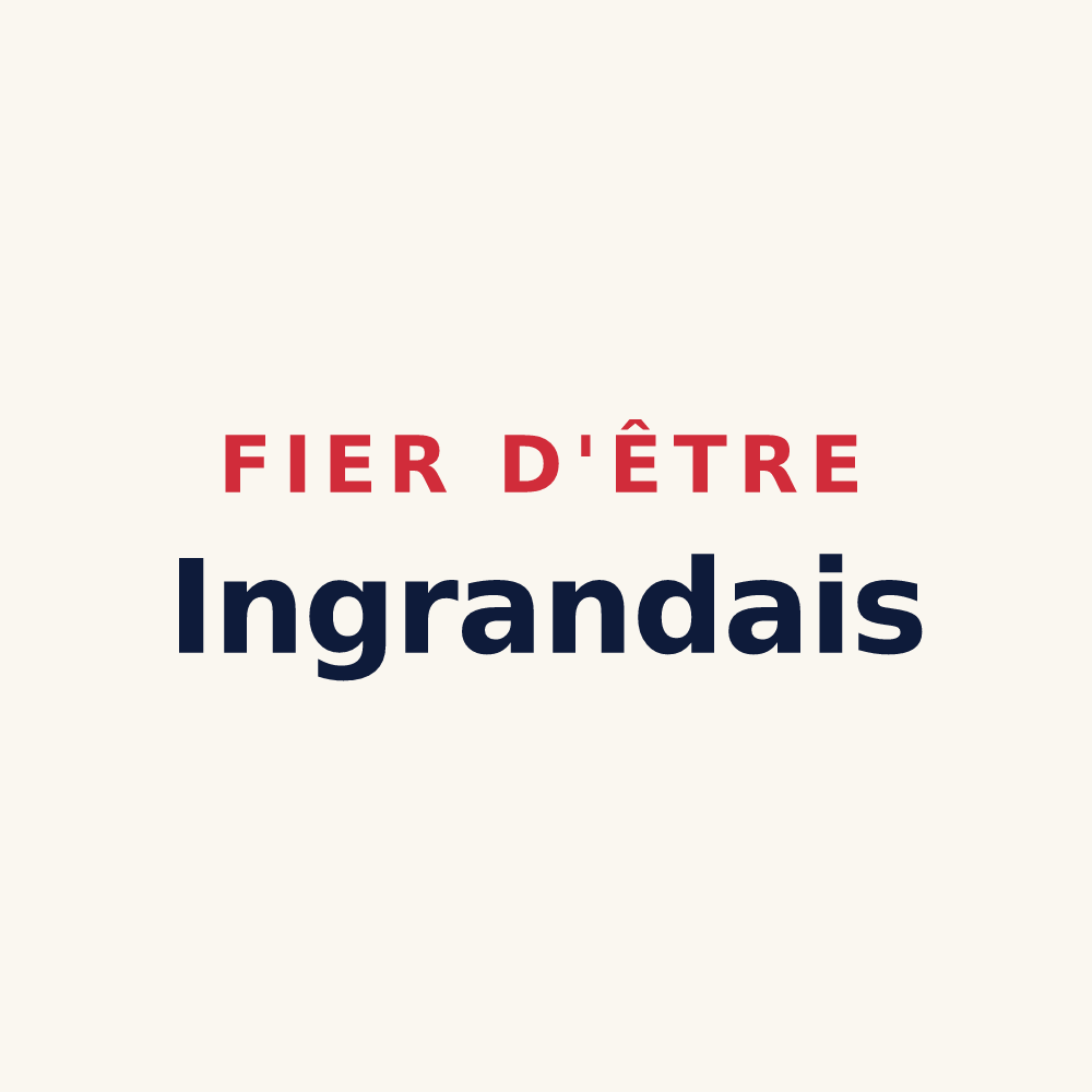 Tasse « Fier d'être Ingrandais » — design pour Ingrandes-le-Fresne-sur-Loire