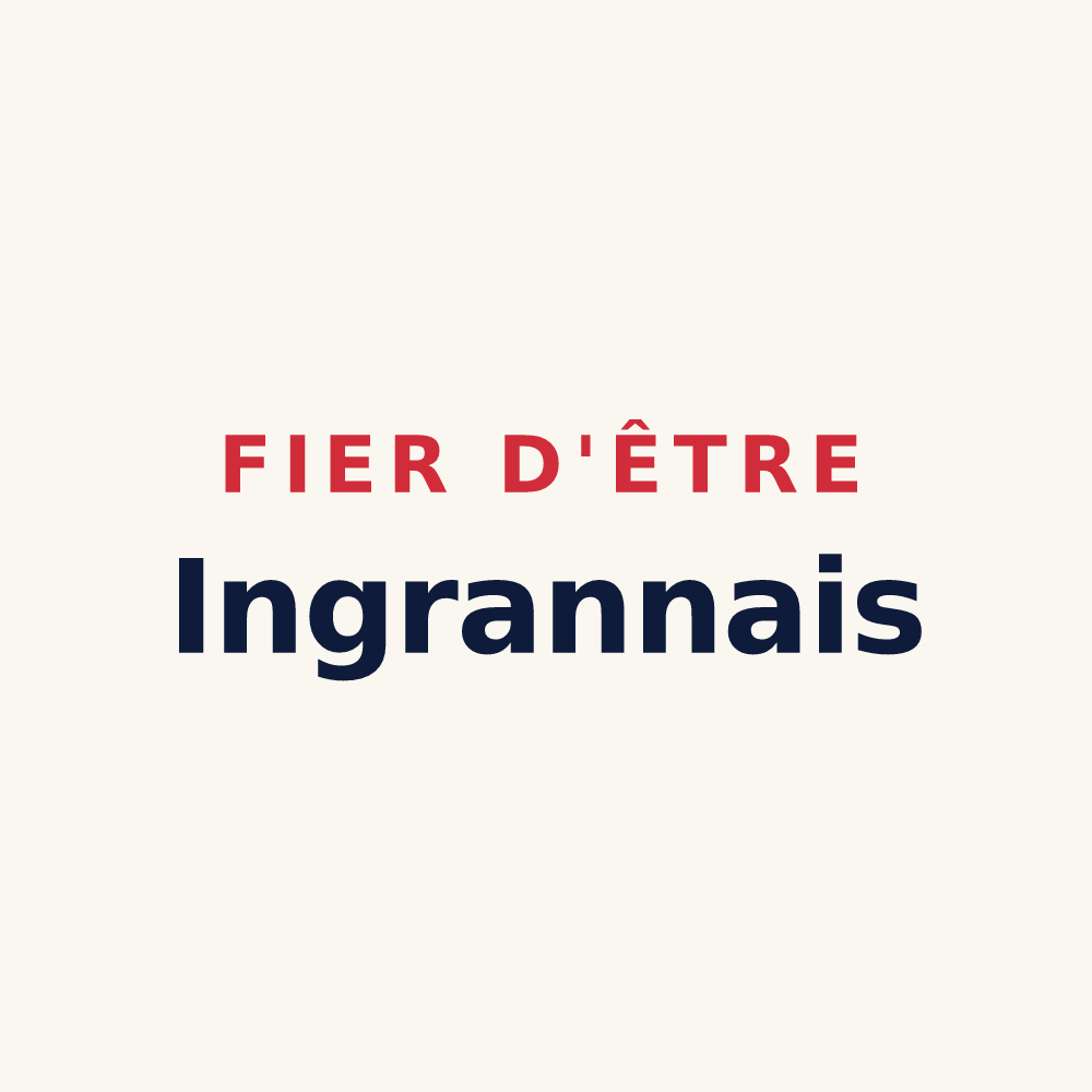 Tasse « Fier d'être Ingrannais » — design pour Ingrannes