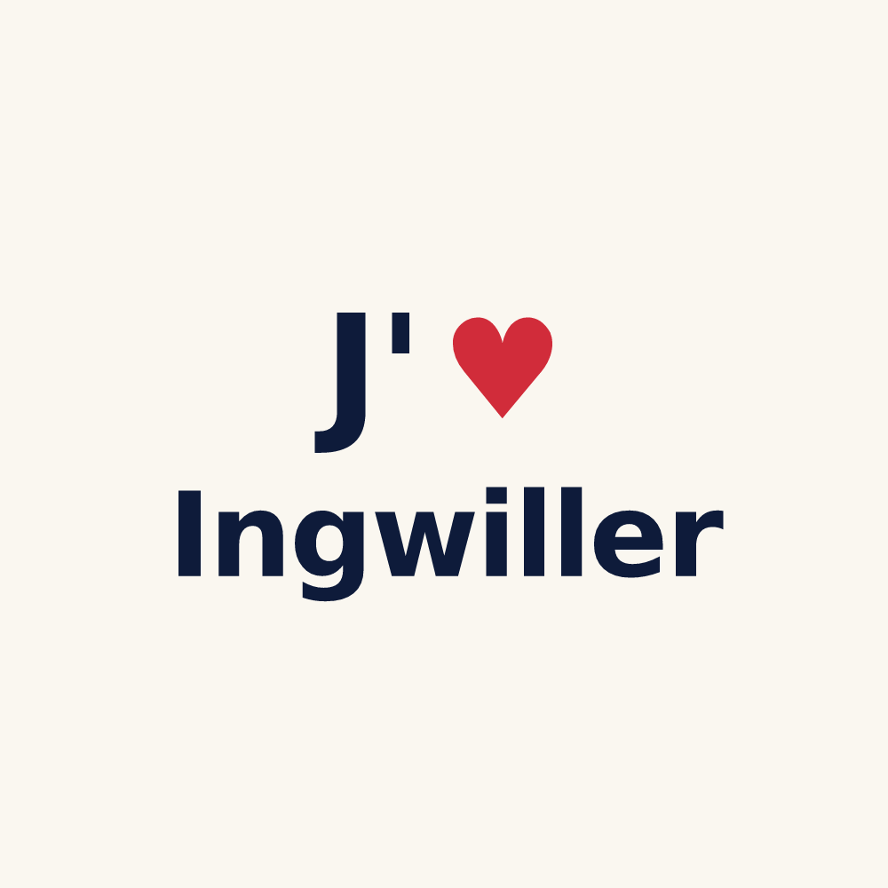 Tasse personnalisée Ingwiller — design J'aime Ingwiller